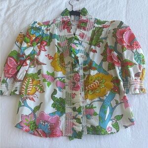 Love the Label Women's Floral Blouse - Multicolor